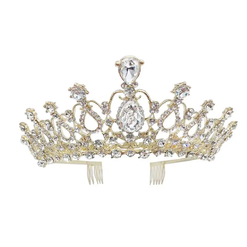 Стразы прочная модная корона украшение для волос лента девушек и
