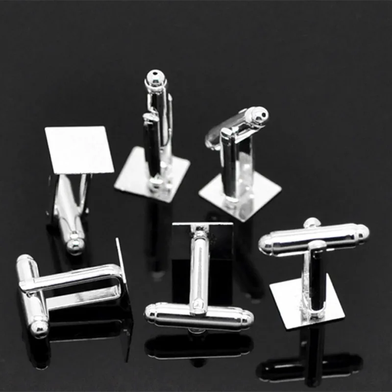 8 сезонов модные медные запонки квадратные посеребренные DIY мужские рубашки для