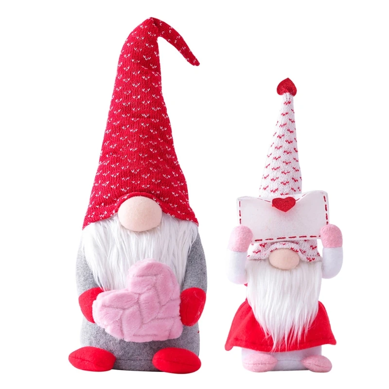 

Плюшевый гном Tomte XX9B, украшения на День Св. Валентина, Шведский гном, ручной работы