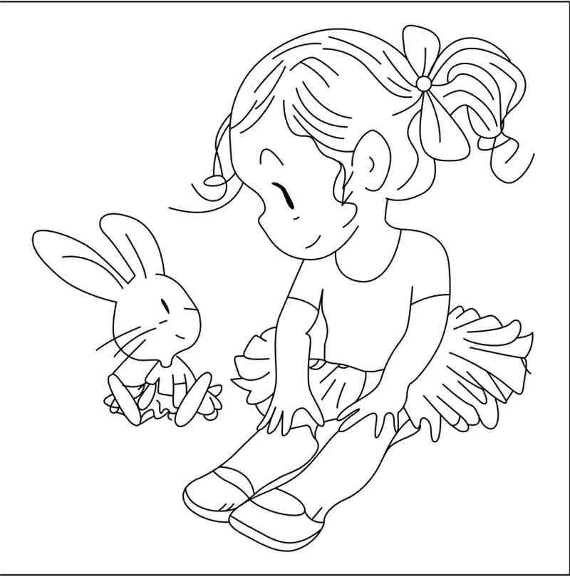 

Прозрачные силиконовые штампы для девочек и кроликов, 10 х10 дюймов