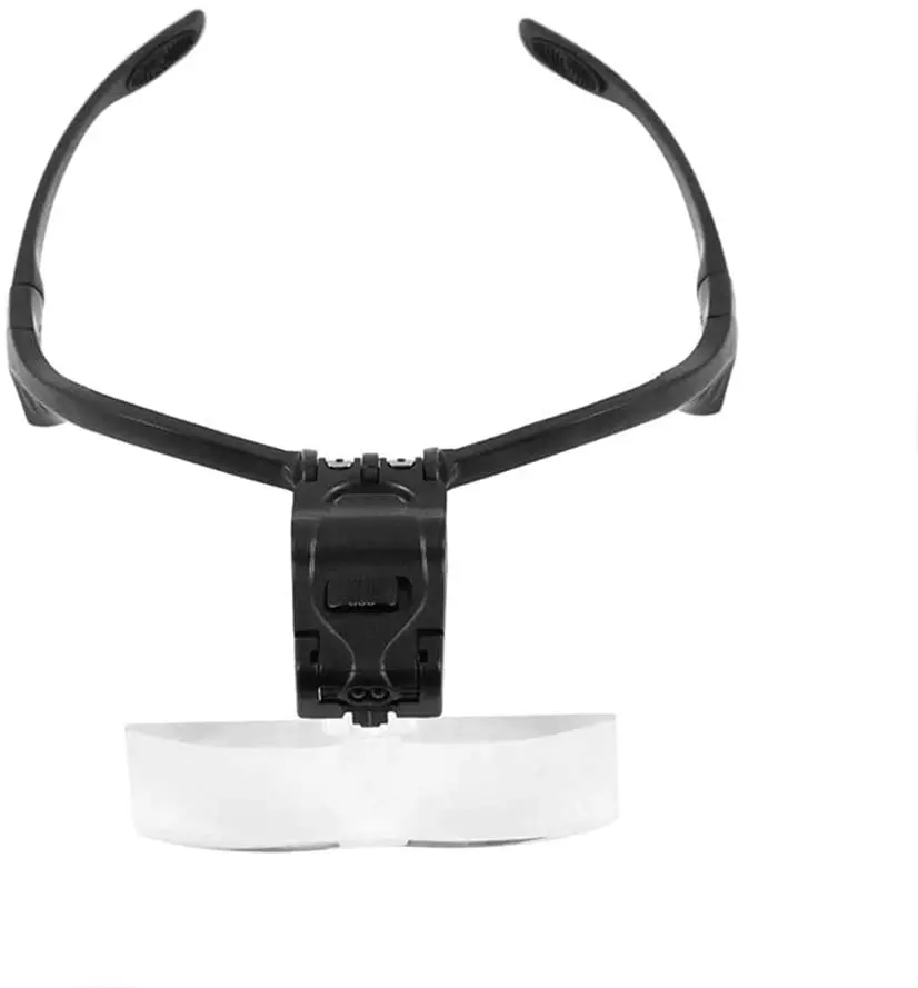 Оголовье лупа Ремонт глаз Лупа 2 светодиодный светильник 1 0/1 5/2 0/2 5/3 5x 5PC СТЕКЛО es