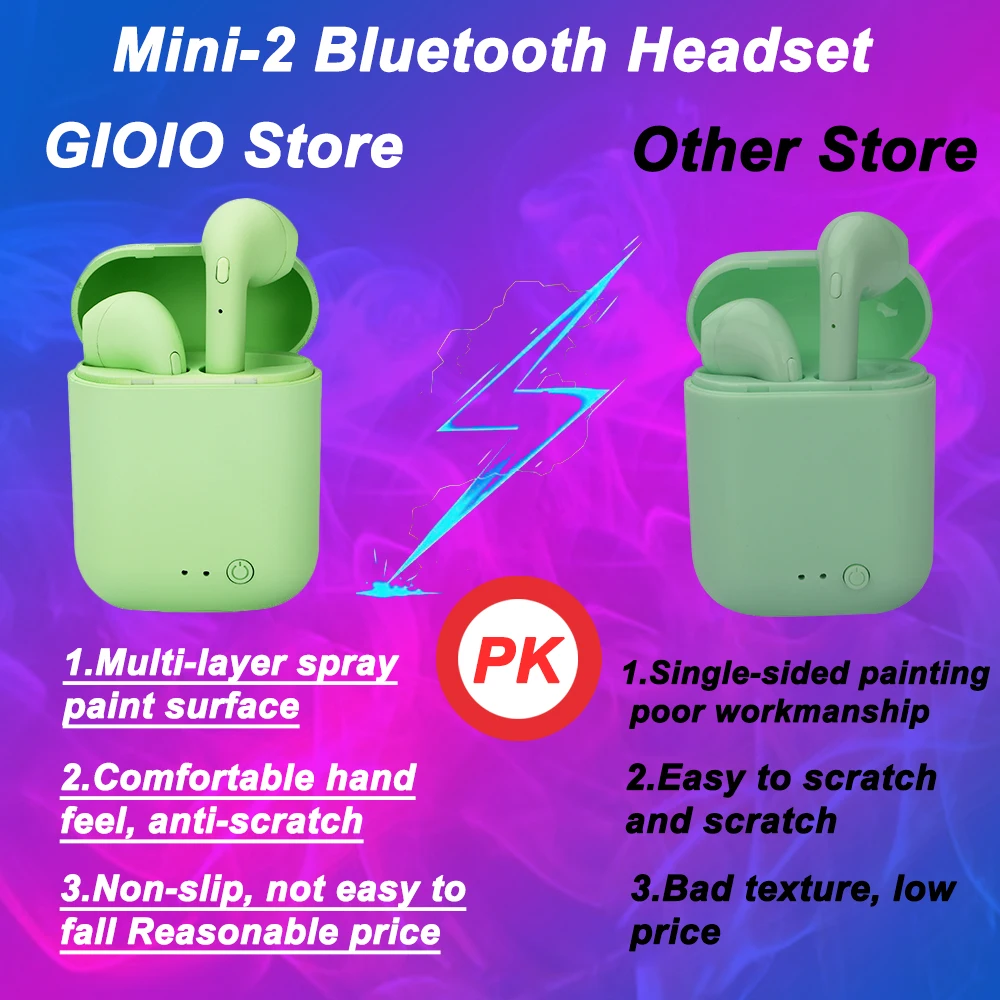 tws mini 2 wireless headphones bluetooth 5 0 earphone gaming headset sport earbuds handsfree for android ios xiaomi smartphones free global shipping