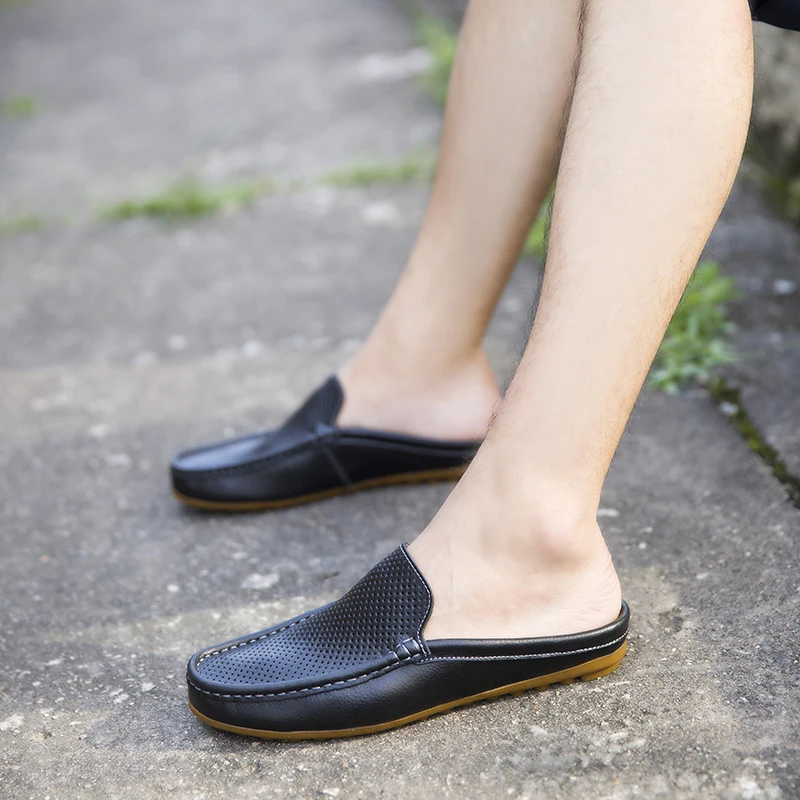 

2021 New Men's Casual Shoes Luxury Brand Genuine Leather Loafers Moccasins Men's Shoes Fashion Slip On Driving Shoes Big Size