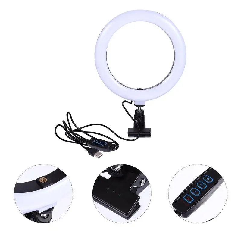 

Photography Accessories Live Broadcast Filling Light Photographic Beauty Clip Ring Light Dimming Folding