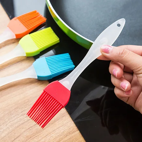 1Pc Silicone Baking Basting Brush New Liquid Oil Cake color Random Pastry Cream For Bread BBQ Utensil Safety cook Tools | Дом и сад
