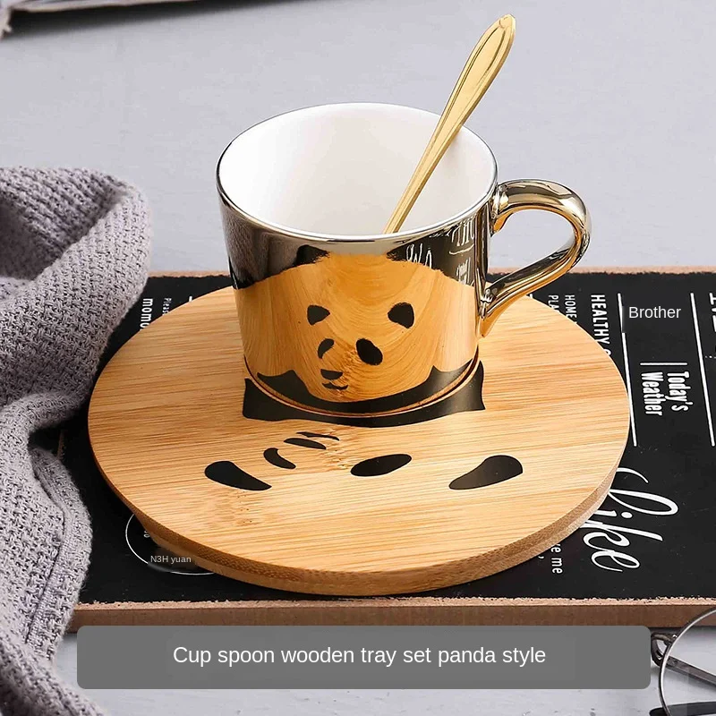 Роскошные золотые фарфоровые чашки и блюдца керамические простые чайные наборы