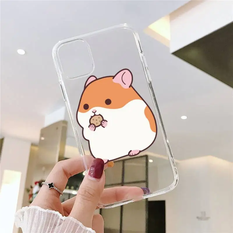 

Hamsters cute cartoon animal Phone Cases Transparent soft For iphone 5 5s 5c se 6 6s 7 8 11 12 plus mini x xs xr pro max