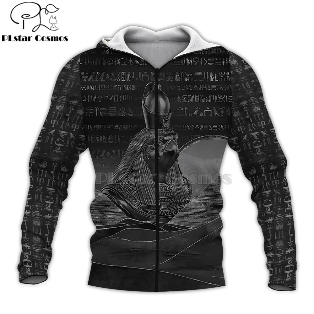 

Mysterious retro ancient Horus Egypt goddess Pharaoh totem 3d hoodies/Sweatshirt Winter autumn funny long sleeve streetwear-9