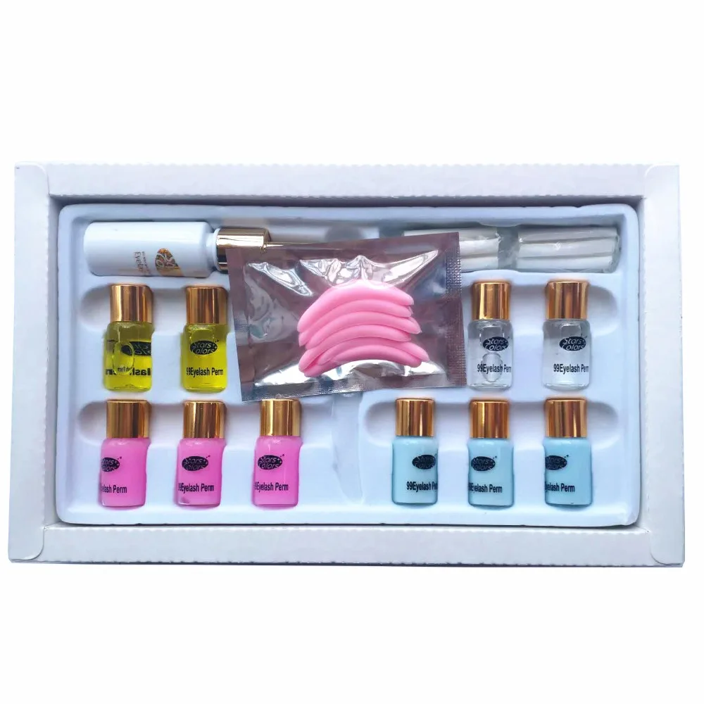 Набор для завивки ресниц сыворотка с стержнями клей инструменты