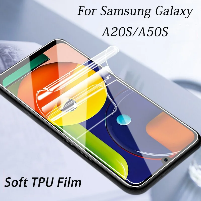 

Для Samsung Galaxy A50S A20S полное покрытие мягкая ТПУ Защита для экрана для Samsung Galaxy A20S A50S Взрывозащищенная Гидрогелевая пленка