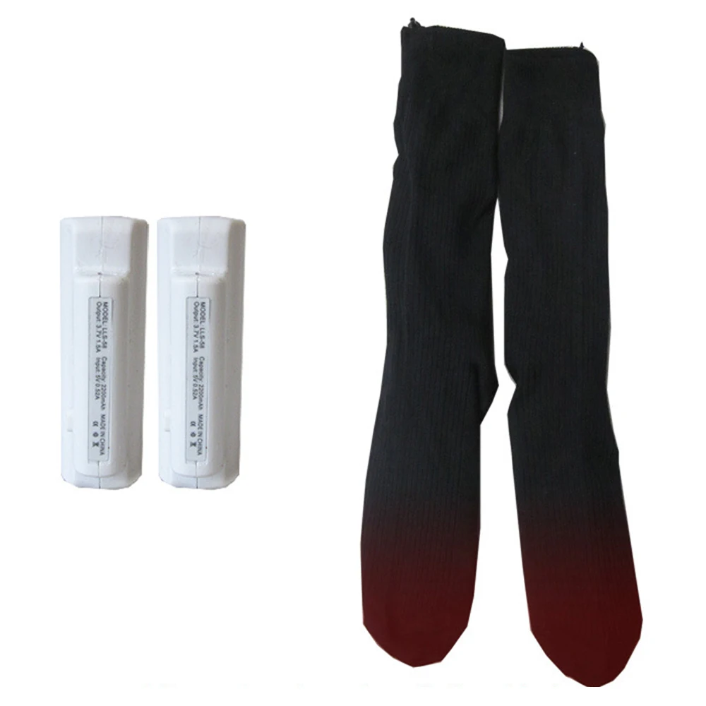 1 пара теплых хлопчатобумажных носков электрические носки с подогревом