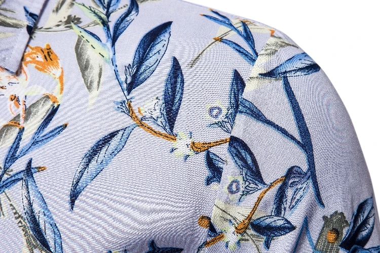 

2020 Summer Mens Flower Shirt Short Sleeve Cotton Hawaiian Shirts Casual Slim Fit Beach Men Tops Chemise Homme camisa masculina