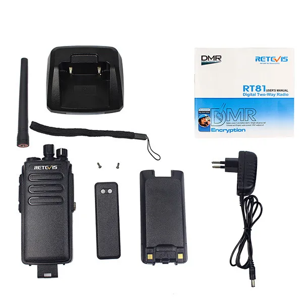 Retevis RT81 DMR цифровая рация IP67 водонепроницаемая радиостанция UHF 400-470MHz VOX цифровая/аналоговая портативная двухсторонняя радиостанция