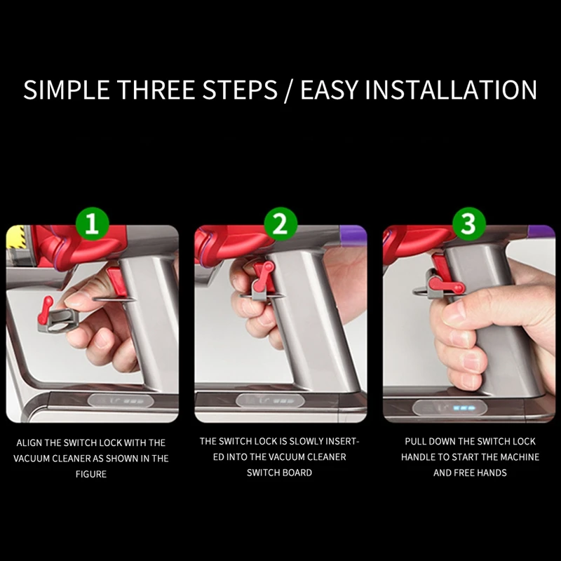 

Post Filter Replacement & Motor Cover Trigger Lock Power Button Accessories for Dyson V6 V7 V8 V11 V10 Vacuum Cleaner