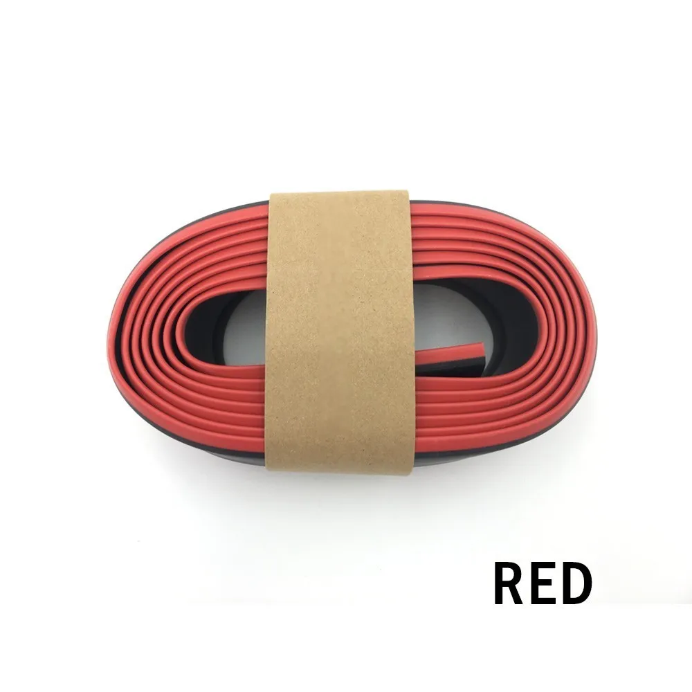

2.5M Car Front Bumper Protector Rubber Car Front Bumper Lip Splitter Exterior Mouldings Bumper Rubber Strip Car Accessorie