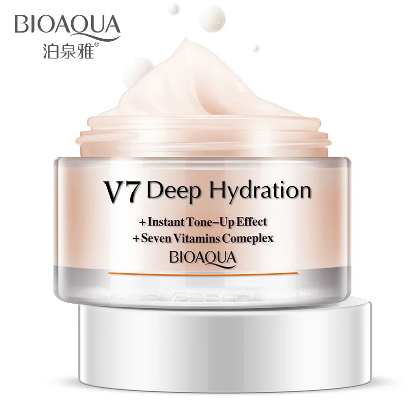 Дневные кремы с витаминами Bioaqua V7 увлажняющий крем для лица глубоко