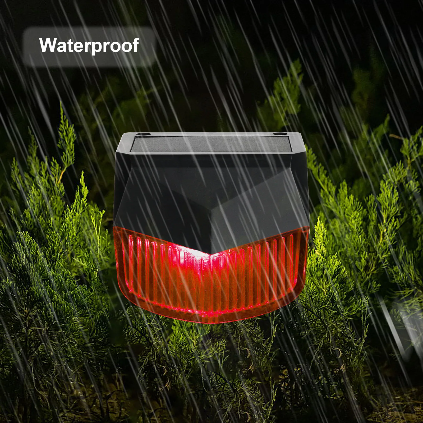 1/2/4 шт. солнечной шаг лампы IP55 теплый белый + RGB светильник на открытом воздухе