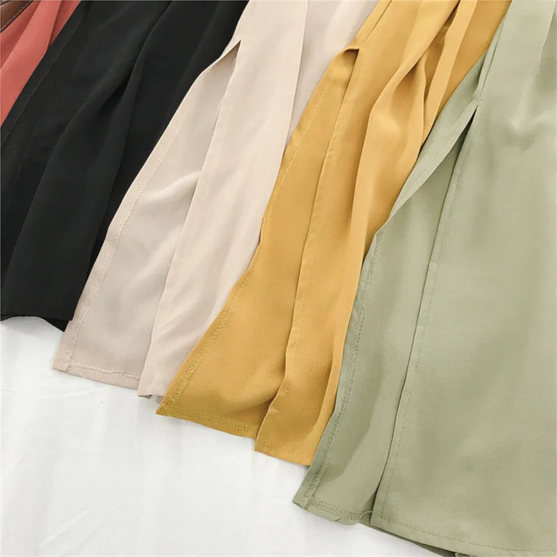 

New Spring Autumn Women Long Shirt Dress Tie Bow Sashes Chiffon Dress Female Split Long Sleeve Dresses Vestidos Plus Size AB1622