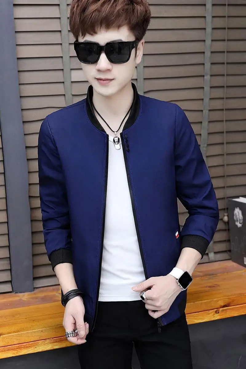 

jackets2020 Spring and Autumn Casual Solid Color Slim Fashion Baseball Jacket Men's Jacket Brand Clothing jaqueta masculino M-3X