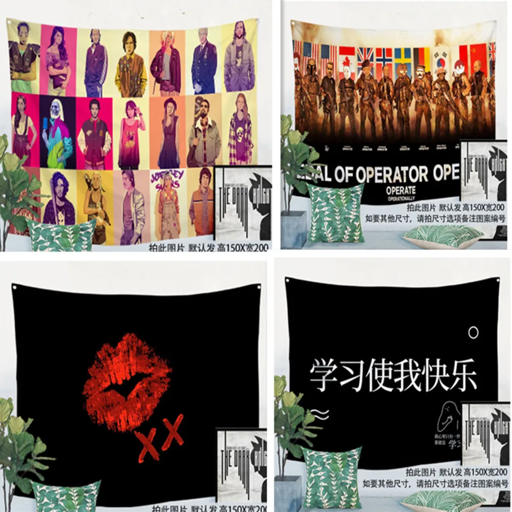 Винтажные подвесные тканевые постеры в стиле поп-рок-певицы металлические