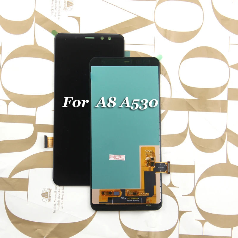 Дисплей для SAMSUNG Galaxy A8 2018 LCD A530 A530F A530DS A530N сенсорный дигитайзер в сборе|Экраны