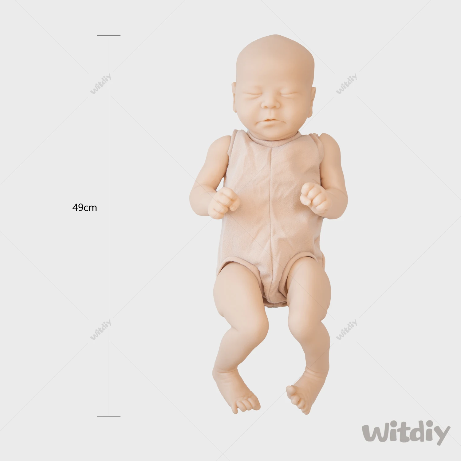 Виниловая кукла новорожденная Witdiy 50 см/19 69 дюйма Неокрашенная 2 подарка - купить