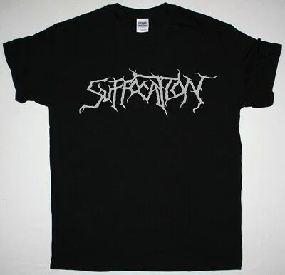 

SUFFOCATION LOGO DEATH METAL DYING FETUS CRYPTOPSY NEW BLACK T-SHIRT