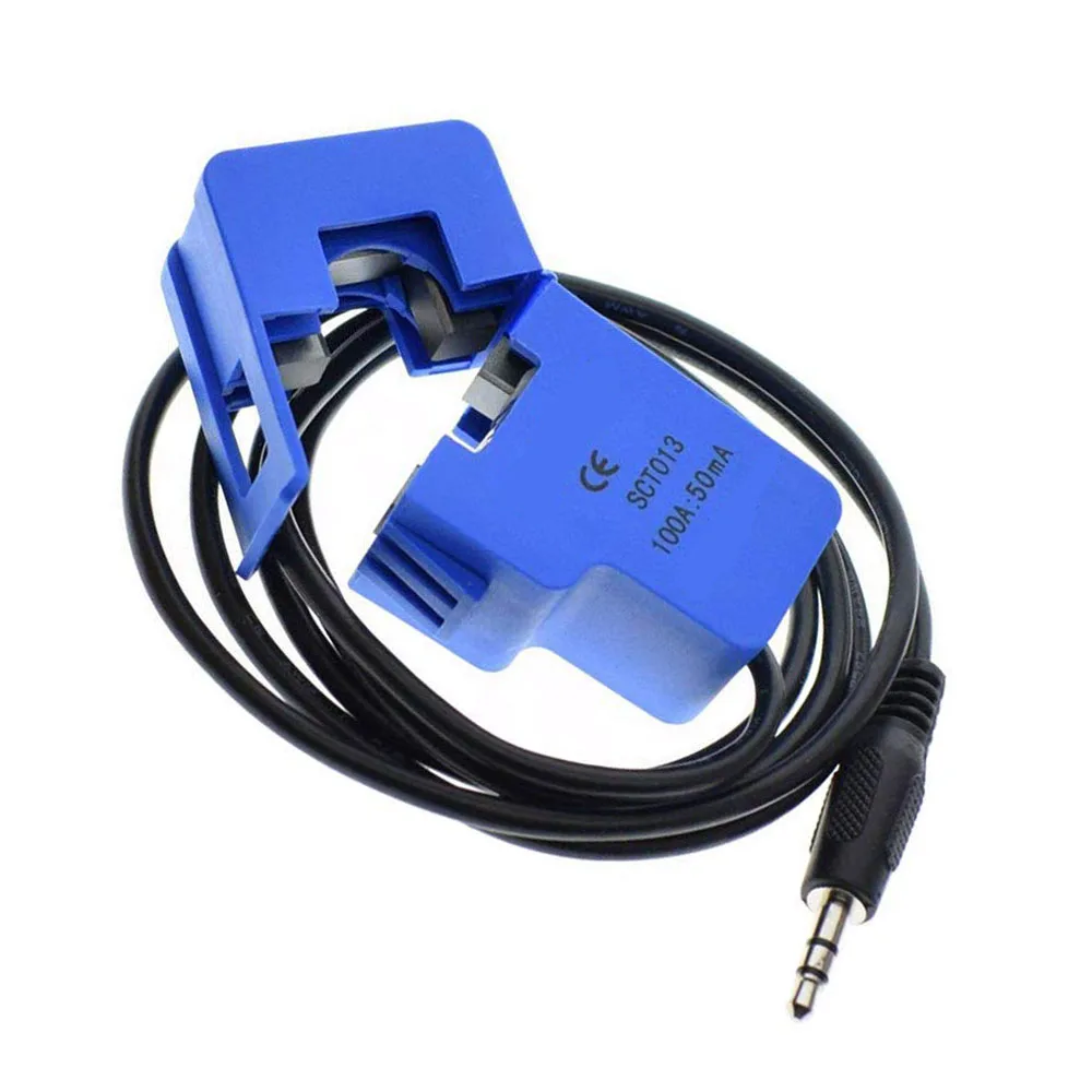 Датчик переменного тока Инвазивный раздельный трансформатор датчик 100 А 50 мА -