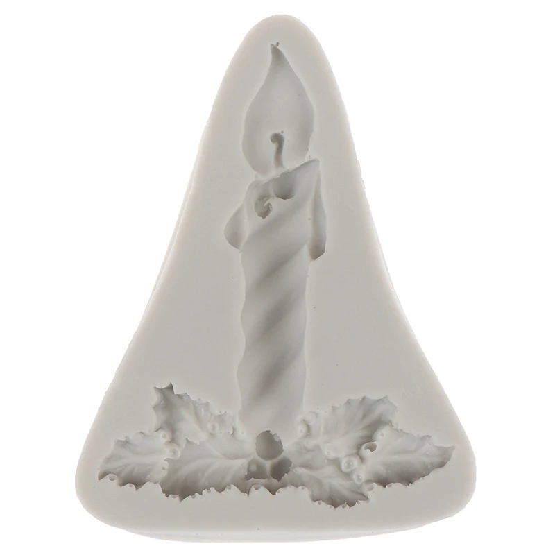 1 шт DIY свеча форма лист помадка силиконовые формы для 3D ремесла украшения торта