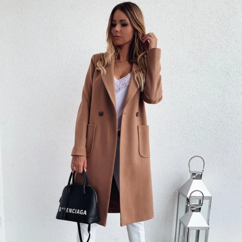 

GrBreezing Spring Coat for Women Fashion Vintage Trench Coat Femme Elegant Female Outerwear Long Wind Breaker Autumn 2020 Office