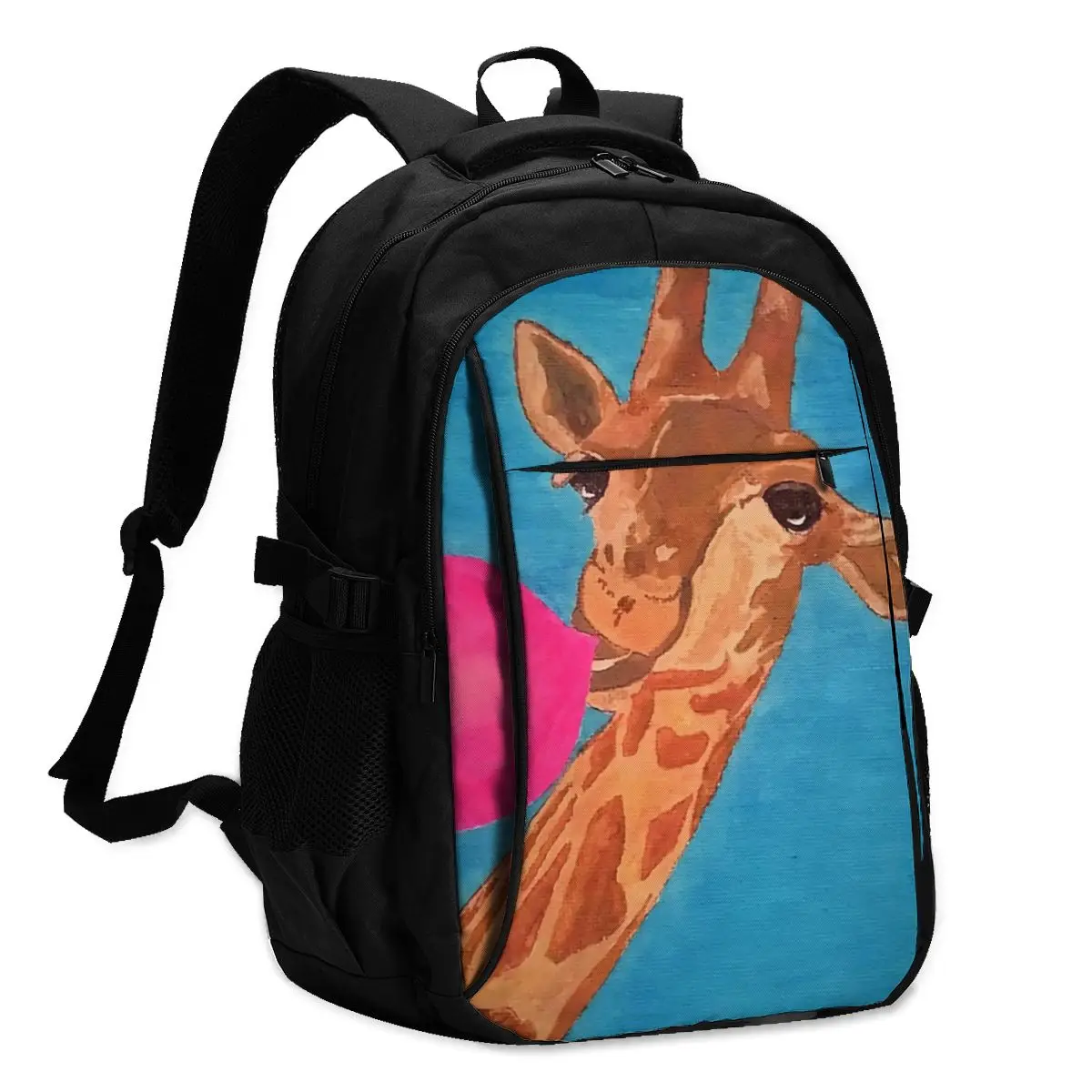 

Рюкзаки с рисунком жирафа туристический большой рюкзак для отдыха, зарядка через USB, сумки для начальной школы