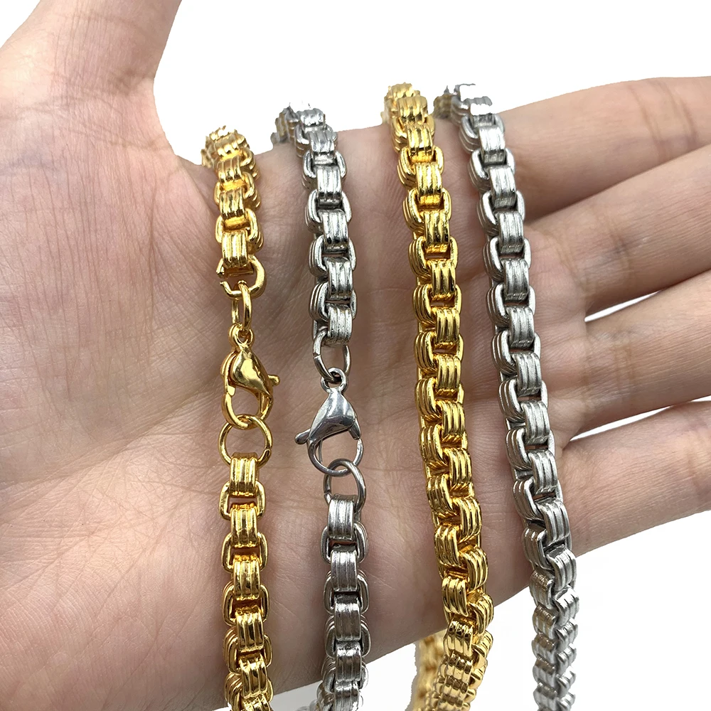 Цепочка мужская из нержавеющей стали 5 мм мм|Цепочки| |