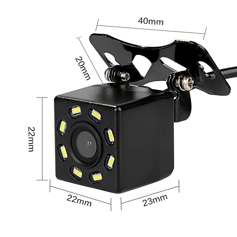 170 ° широкоугольная Автомобильная камера заднего вида Водонепроницаемая 4 8 12