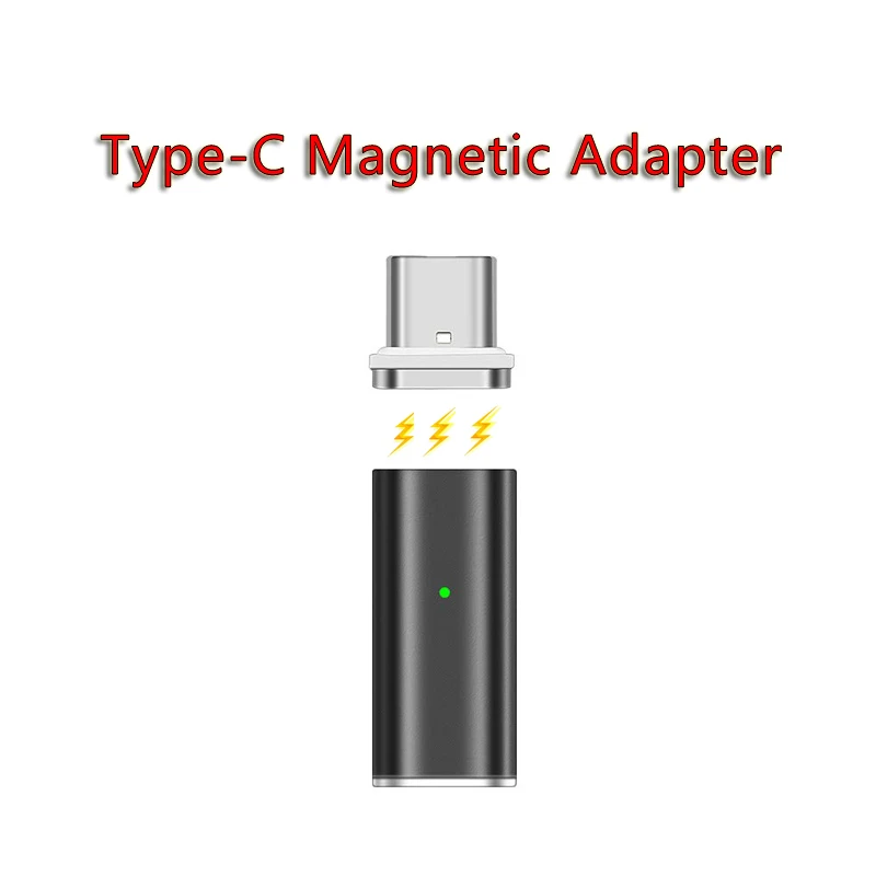 Магнитный адаптер с USB c на usb для Android Samsung S20 Huawei Mate 40 зарядное устройство C