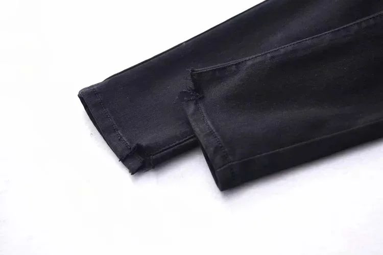 

Jeans Pancil-Pants Denim High-Waist Women Minimalism Casual DM001