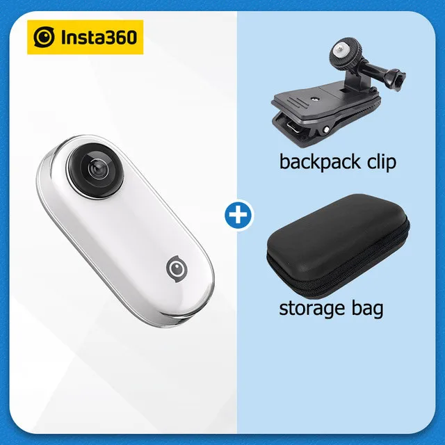 Insta360 GO Экшн-камера AI с автоматическим монтажом стабилизированная камера Splashprooof FlowState стабилизация Cam PK Gopro hero 6 7 - Цвет: insta go bundle 2
