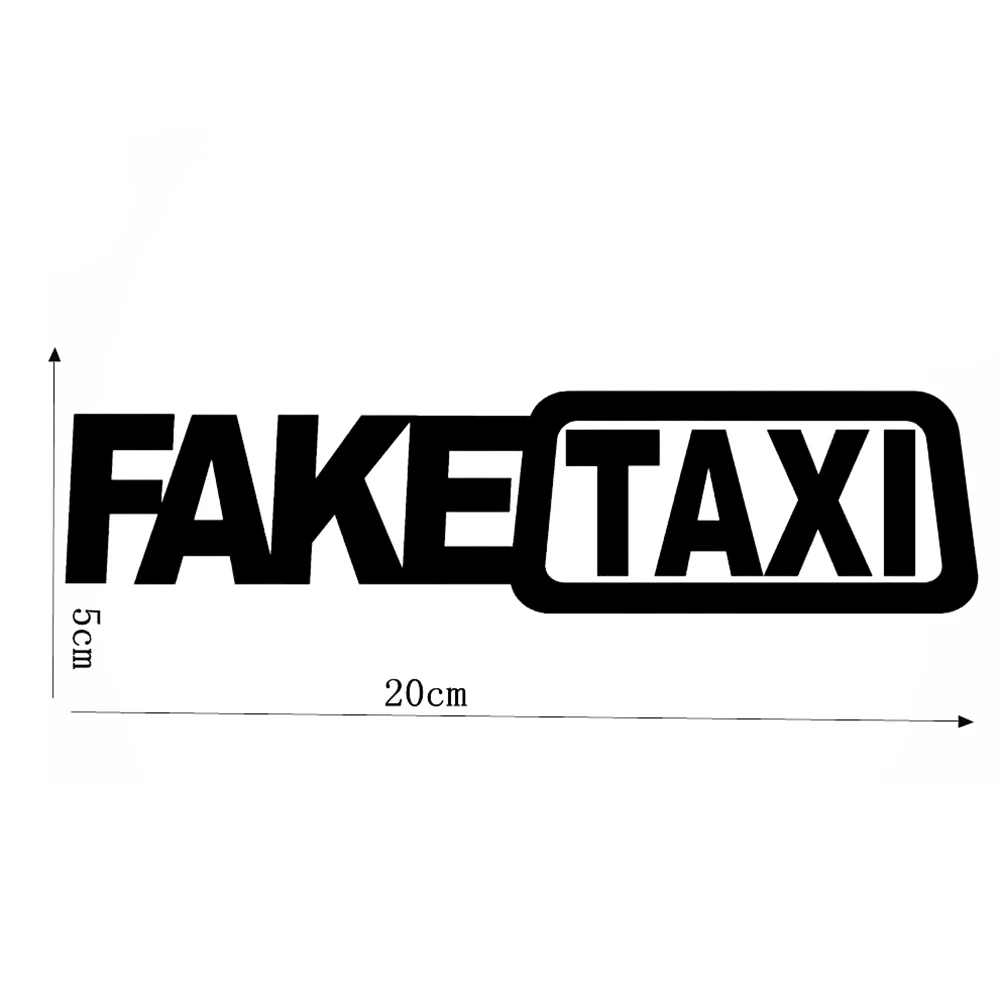 

Funny Car Sticker FAKE TAXI Drifting Sign Race Auto Vehicle Decal Decoration