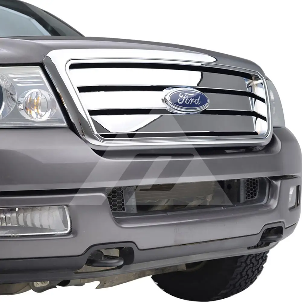 Для 2004 2005 2006 2007 2008 Ford F150 ABS Хромированная горизонтальная упакованная решетка