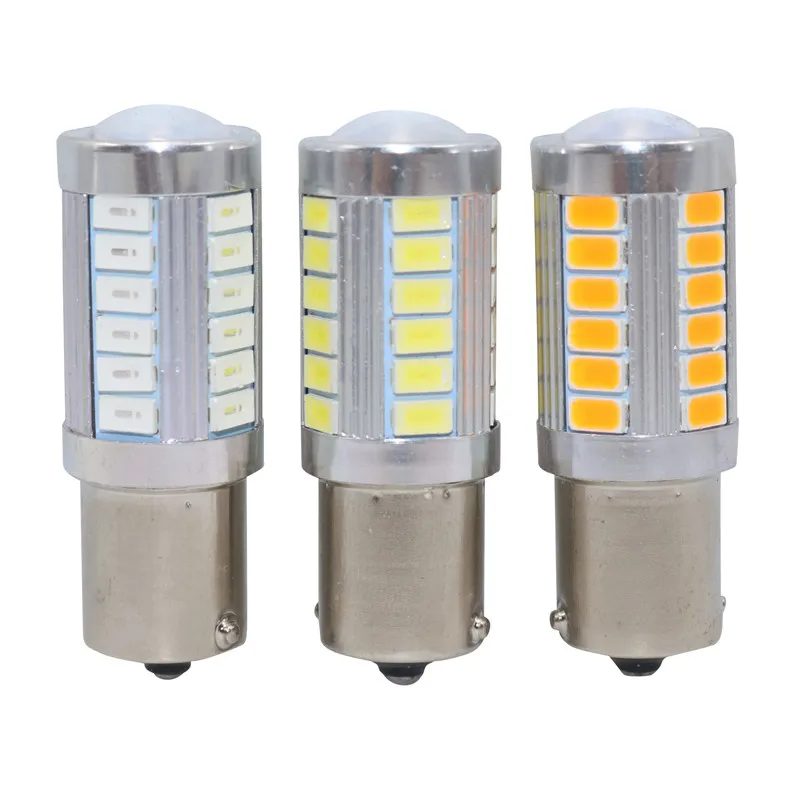 

1 pcs Car brake light 1156 BA15S 33 smd 5630 LED car turn signal brake light bulb tail light car parking light red yellow white