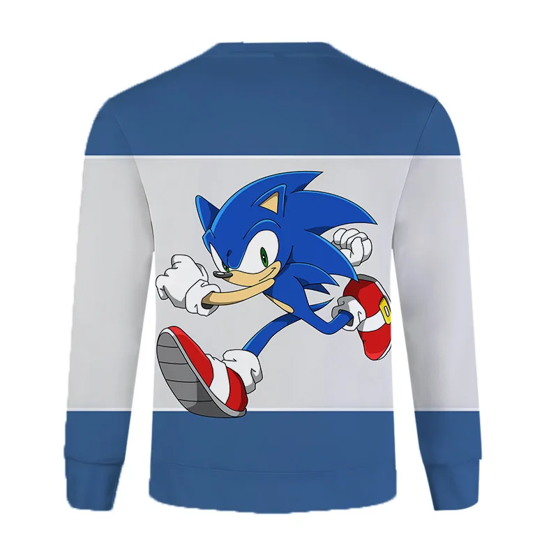 

Adult Sonic the Hedgehog Long Sleeve T-shirt Role Playing Fashion New T-shirt Men's and Women's Trendy Clothes