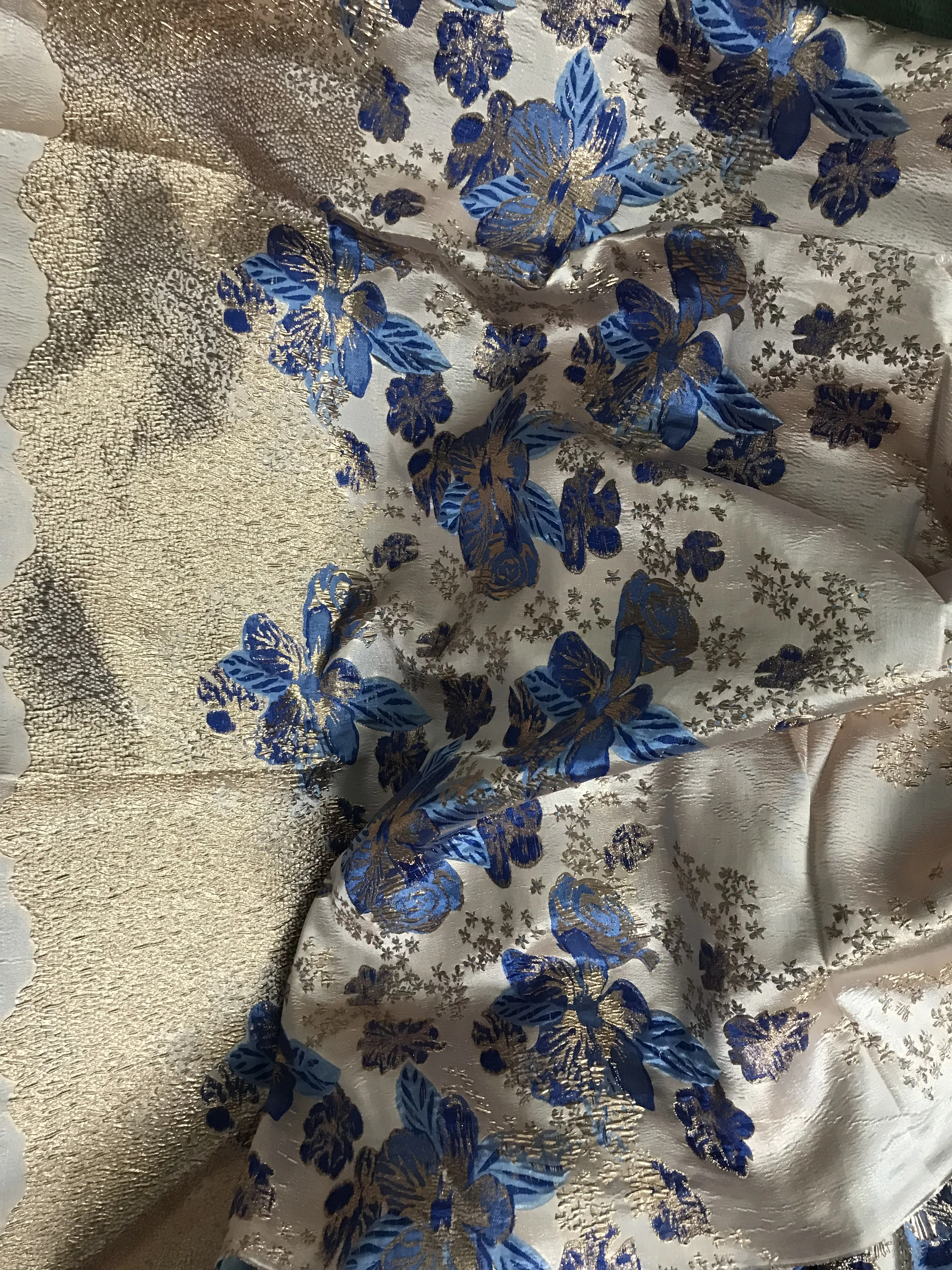 Парчовая Ткань для шитья жаккардовые ткани окрашенная пряжа Лоскутная DIY telas fat