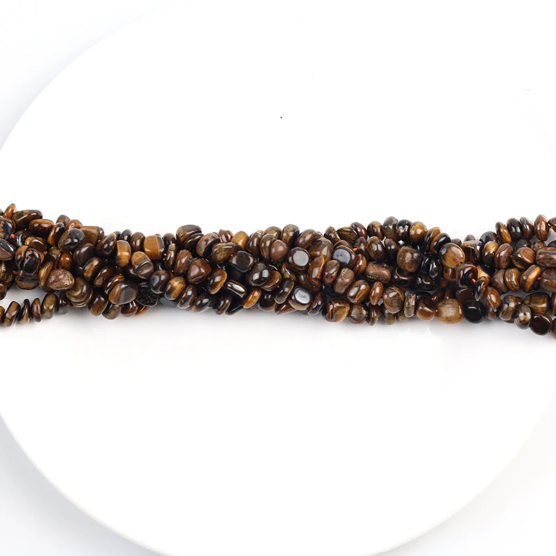 5*8 мм бусины из натурального камня с кристаллами в виде тигрового глаза