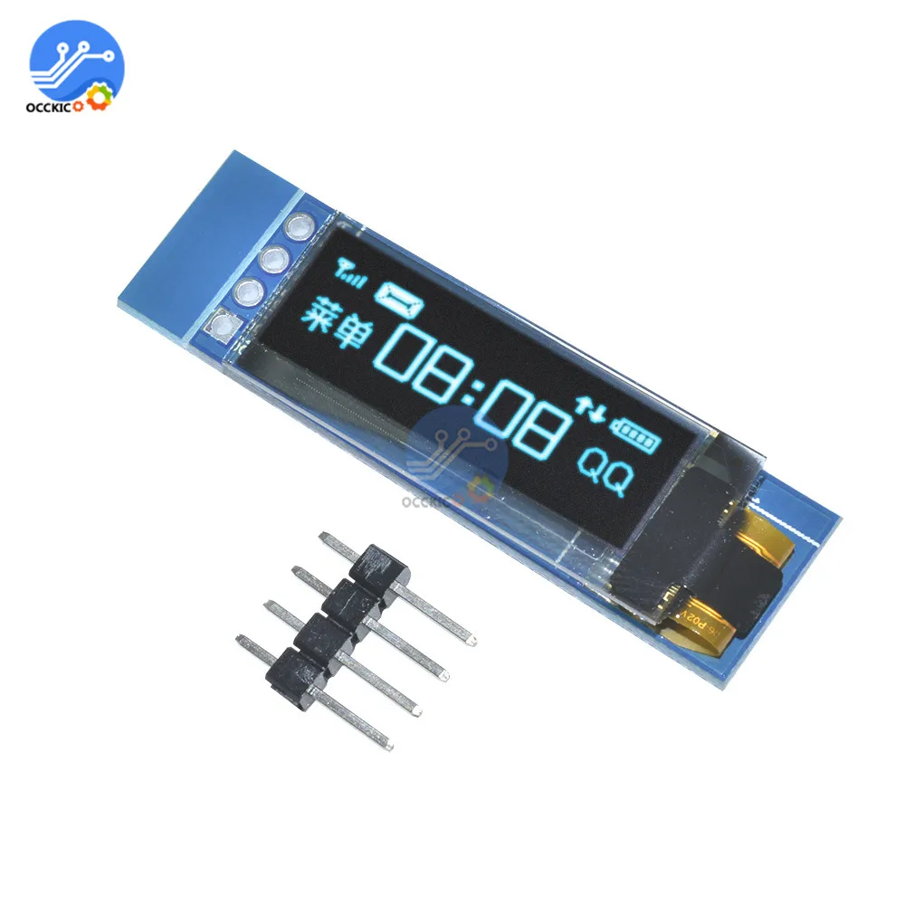 0 91 дюйма 128x32 I2C IIC синий OLED ЖК дисплей модуль &quot12832 SSD1306 экран для Arduino PIC|screen for