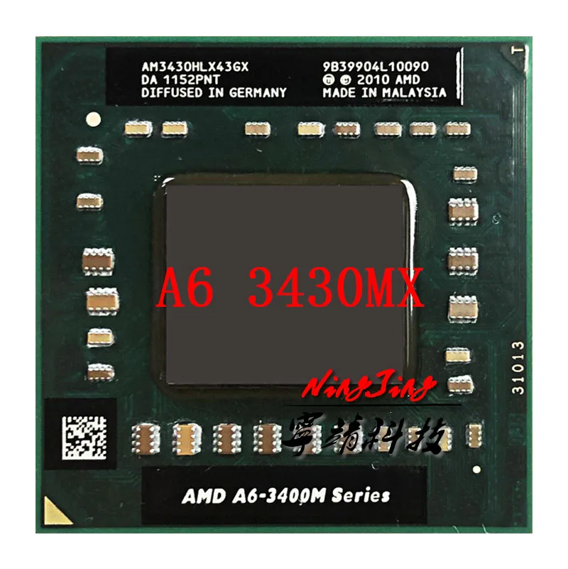 AMD A6-Series A6-3430MX A6 3430 M X 1,7 GHz четырехъядерный процессор AM3430HLX43GX разъем FS1