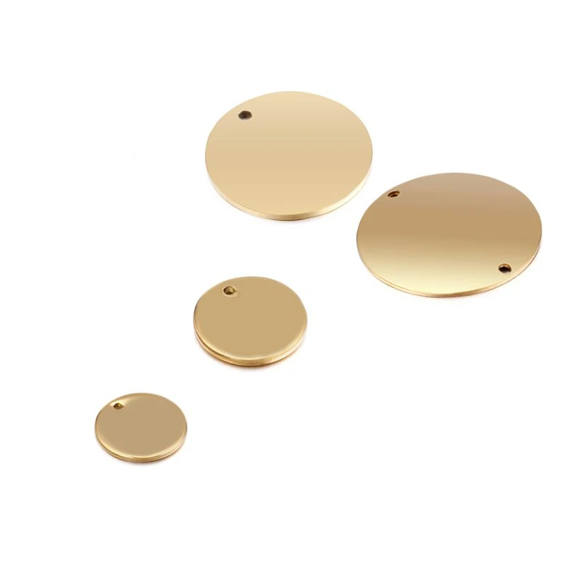 

5Pcs/Lot Solid Round Charm For Jewelry Finding DIY Earring Pendant Accessories