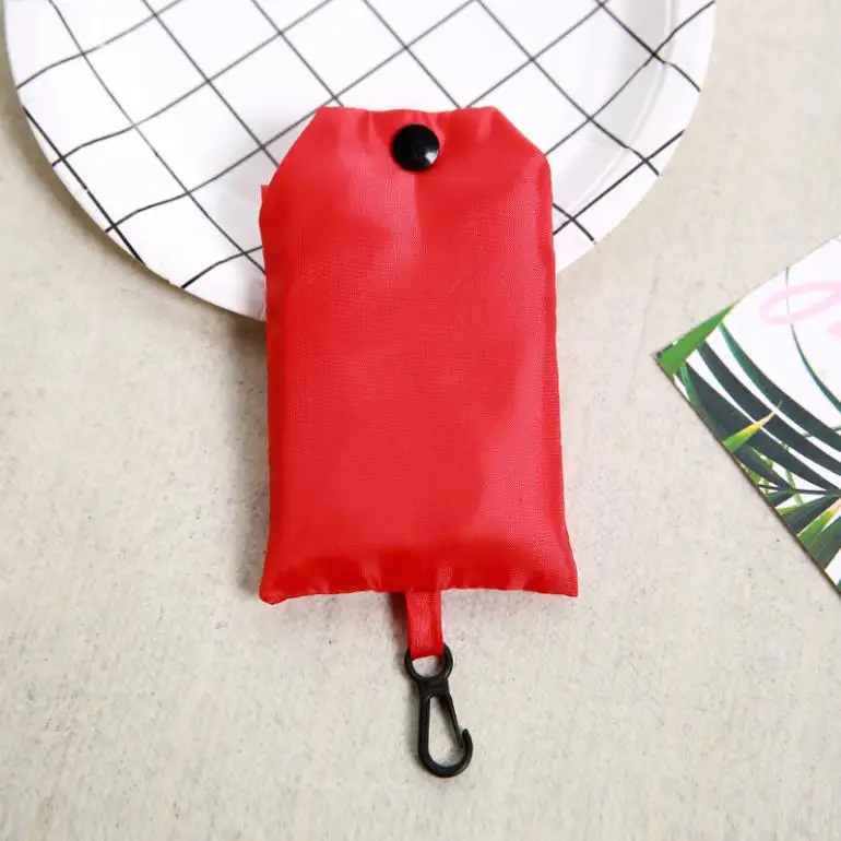 red Сумка textil для покупок зеленая сумка для мобильного телефона сумка для покупок Экологичная Складная многоразовая Портативная сумка из полиэстера для путешествий - Цвет: red