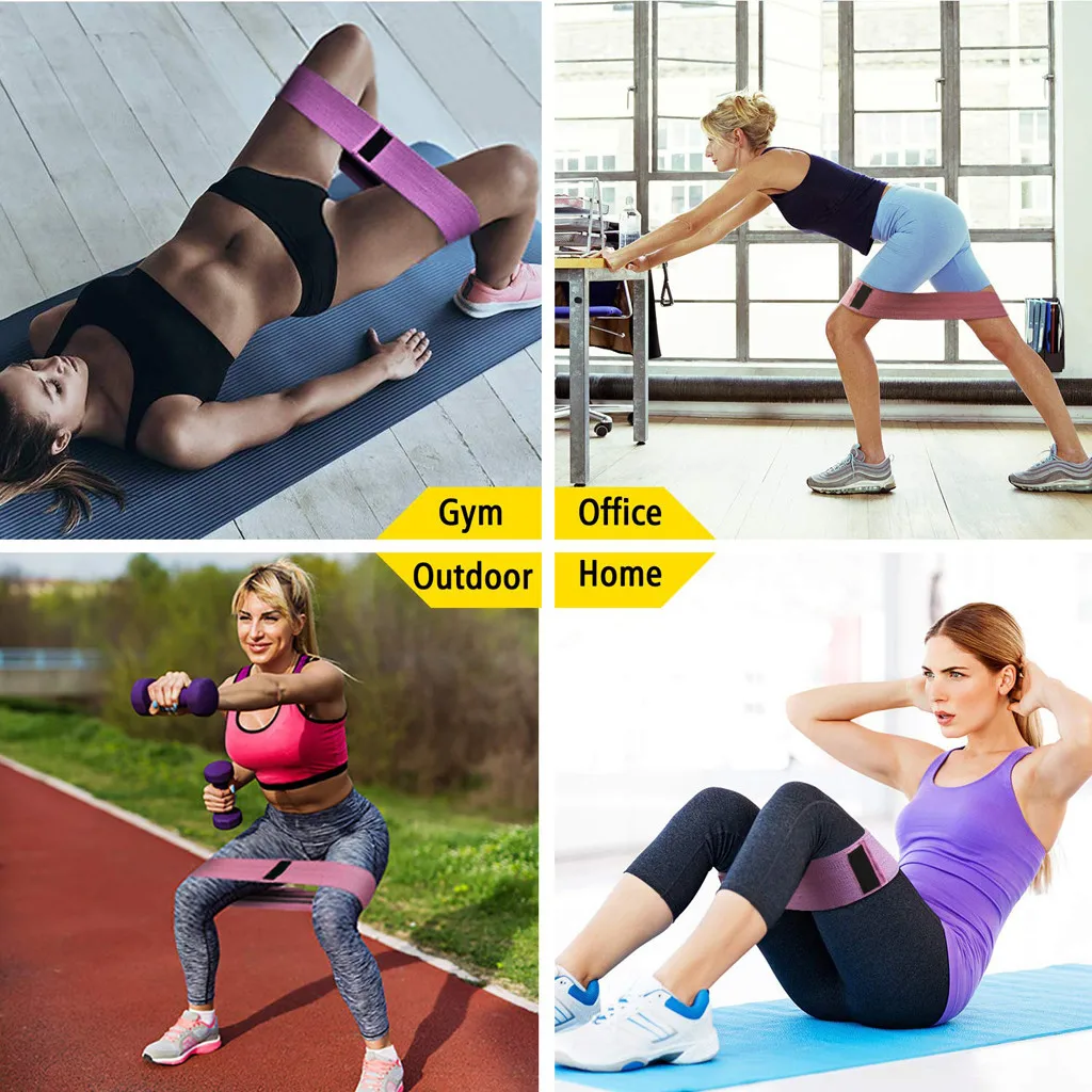 Набор резинок сопротивления Booty Builder Hip Legs для упражнений встык с инструкцией