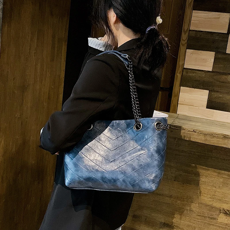 Ретро сумка на плечо женская новинка 2019 цепочке сумка-мессенджер Женская Большая