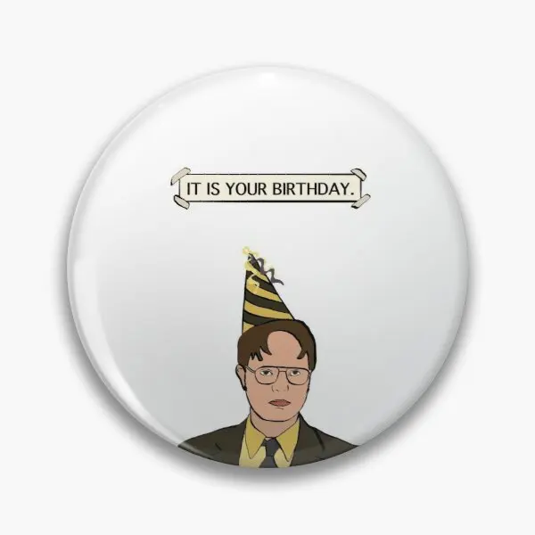 

It Is Your Birthday Customizable Soft Button Pin Brooch Collar Women Lapel Pin Funny Lover Cute Metal Badge Decor Jewelry