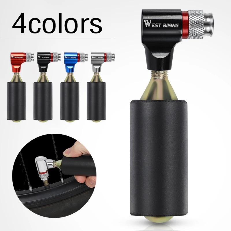 

WEST BIKING Portable Mini Inflatable Air Pump Bicycle Carbon Dioxide CO2 Inflator Inflatable Pump Bicycle Cycling Equipment Part